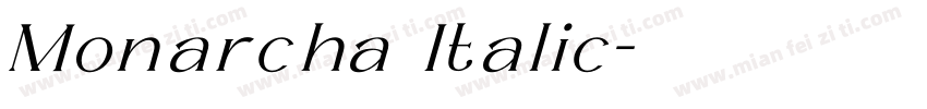 Monarcha Italic字体转换